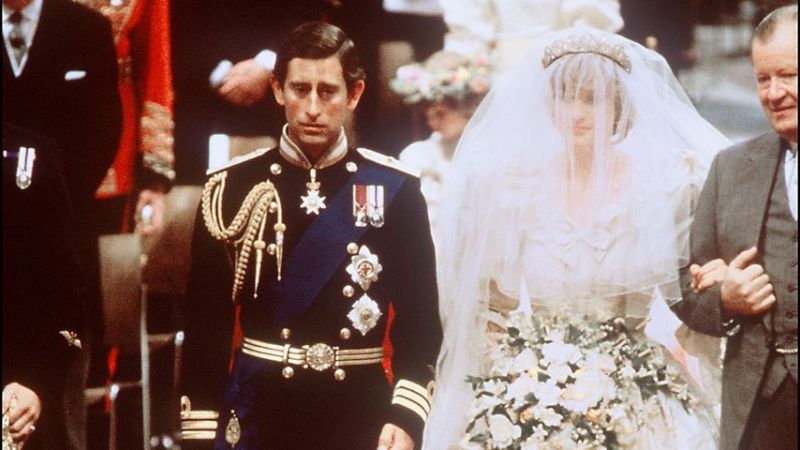Prinz Charles und Prinzessin Diana bei der Hochzeit 1981