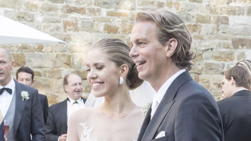 Victoria Swarovski bei ihrer Hochzeit mit Werner Mürz im Juni 2017
