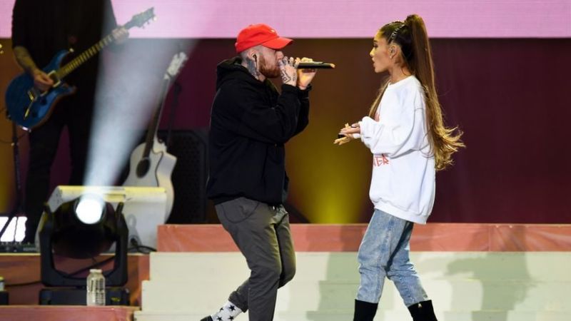 Mac Miller und Ariana Grande 2017 in Manchester