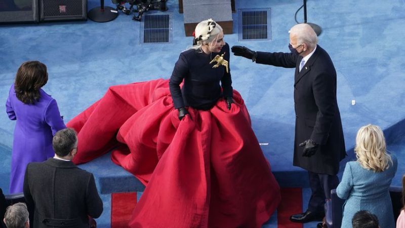 Lady Gaga und Joe Biden