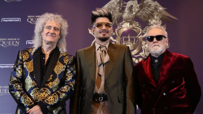 Brian May (Queen), Adam Lambert und Roger Taylor (Queen)