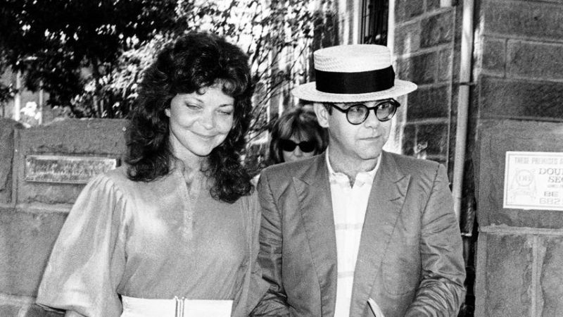 Renate Blauel und Elton John im Februar 1984 in Sydney