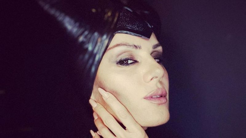 Nazan Eckes als Maleficent verkleidet, 2021