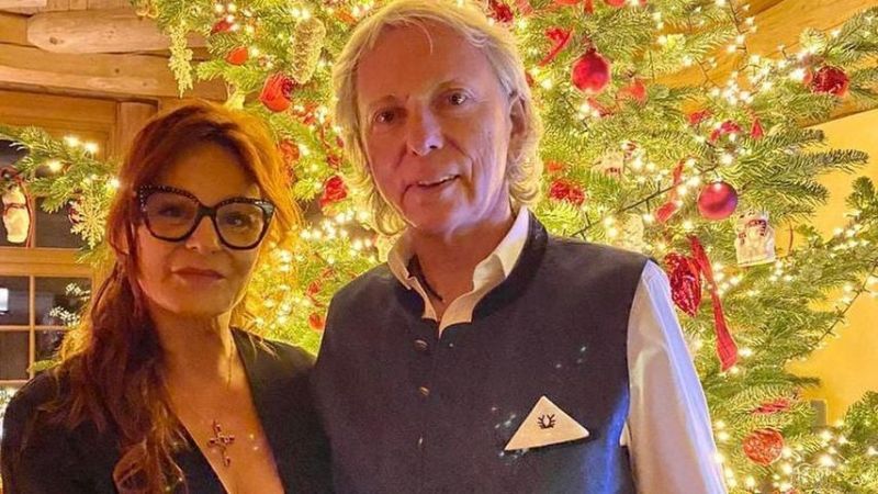 Andrea Berg mit ihrem Mann Ulrich Ferber an Weihnachten 2020