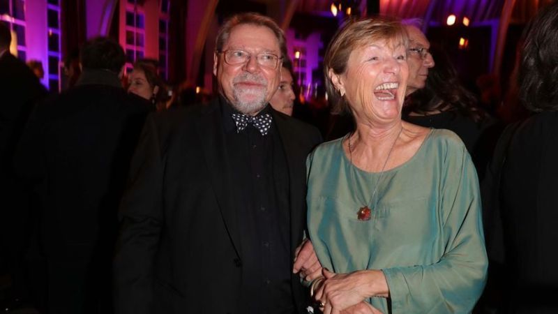 Jürgen von der Lippe mit seiner Frau Anne Dohrenkamp im Januar 2019 in Düsseldorf
