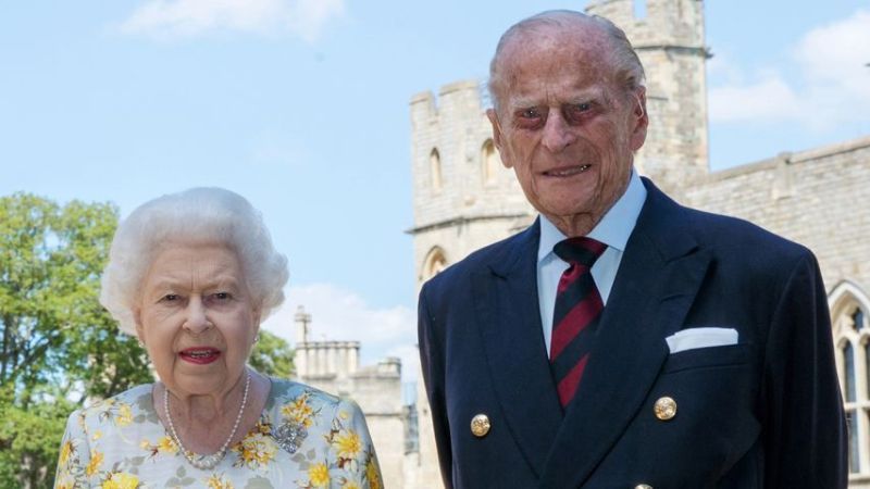 Queen Elizabeth II. und Prinz Philip in Windsor, Juni 2020