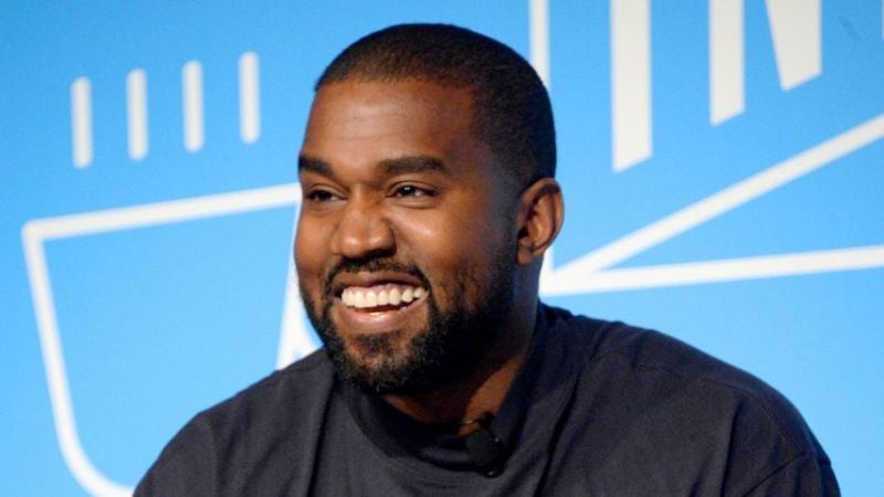 US-Rapper Kanye West während eines Events