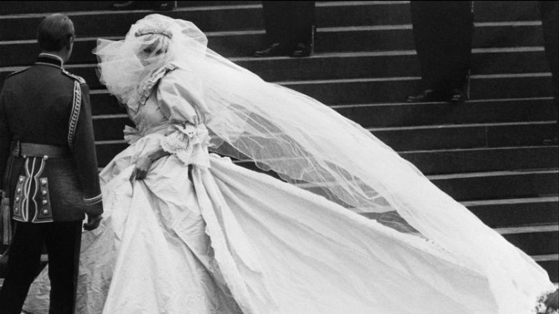 Prinzessin Diana an ihrem Hochzeitstag, 1981