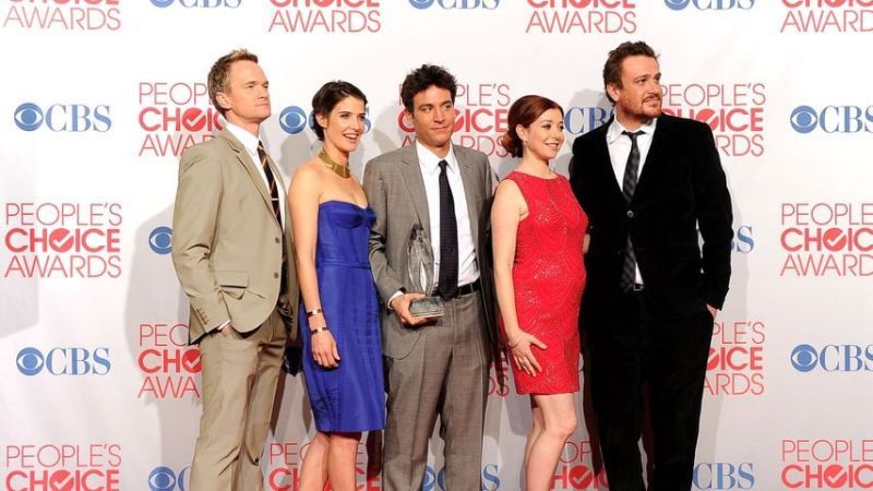 Neil Patrick Harris, Cobie Smulders, Josh Radnor, Alyson Hannigan und Jason Segel im Januar 2012