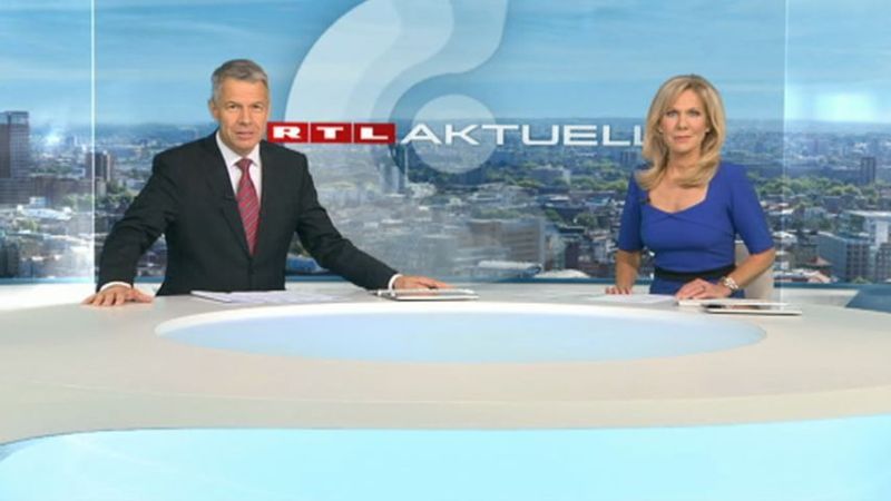 RTL-Chefredakteur Peter Kloeppel und Sportmoderatorin Ulrike von der Groeben