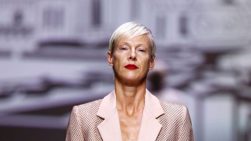 Martina Gleissenebner-Teskey auf der Berlin Fashion Week im März 2022
