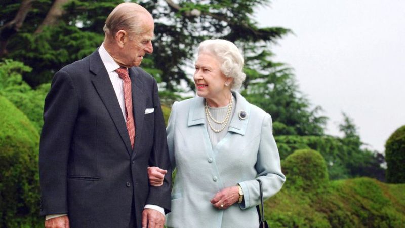 Prinz Philip und Queen Elizabeth II. an ihrem 60. Hochzeitstag