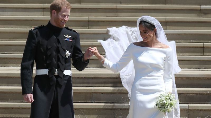 Prinz Harry und Herzogin Meghan am Tag ihrer Hochzeit im Mai 2018