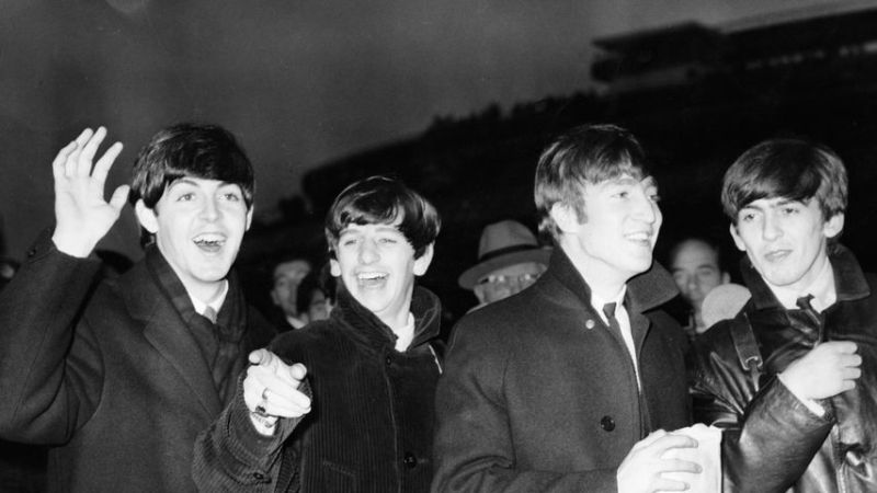 Paul McCartney, Ringo Starr, John Lennon und George Harrison im November 1963