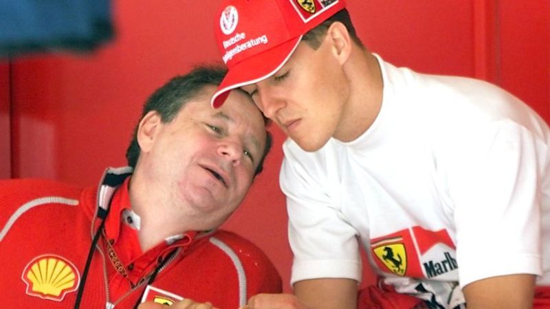 Jean Todt und Michael Schumacher, Mai 2000