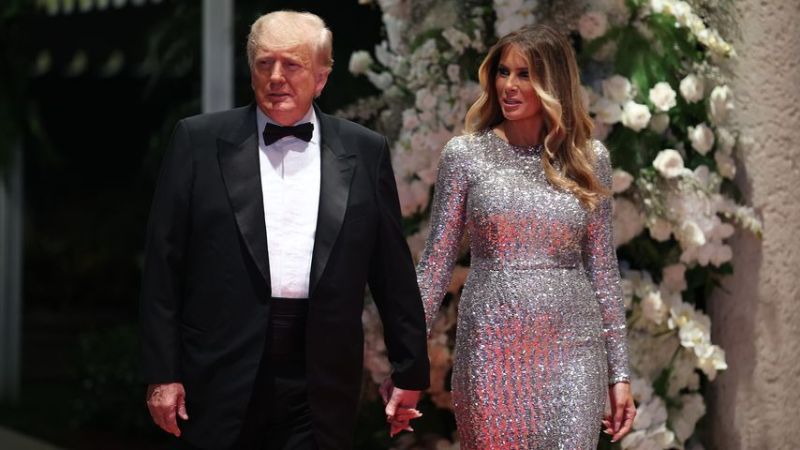 Donald Trump mit seiner Frau Melania, 2022