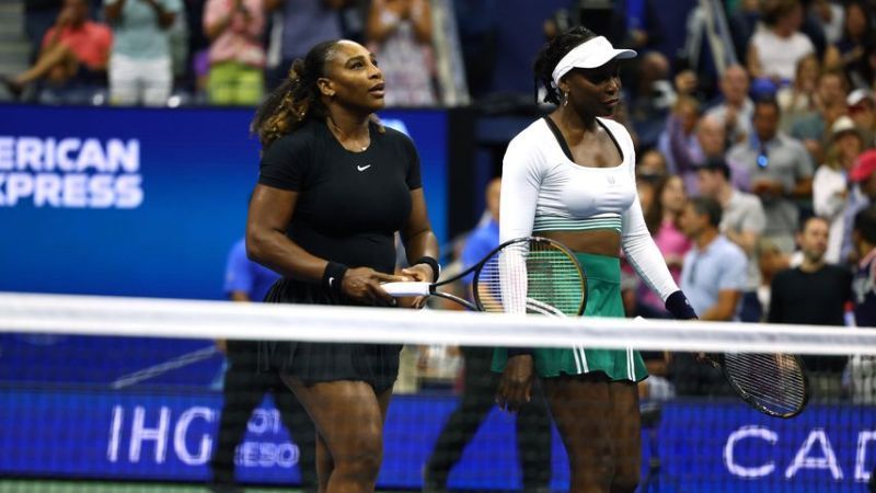 Serena und Venus Williams beim US-Open-Turnier 2022