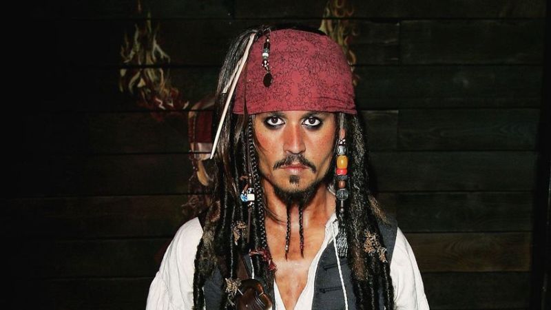 Wachsfigur von Johnny Depp als Captain Sparrow, 2006