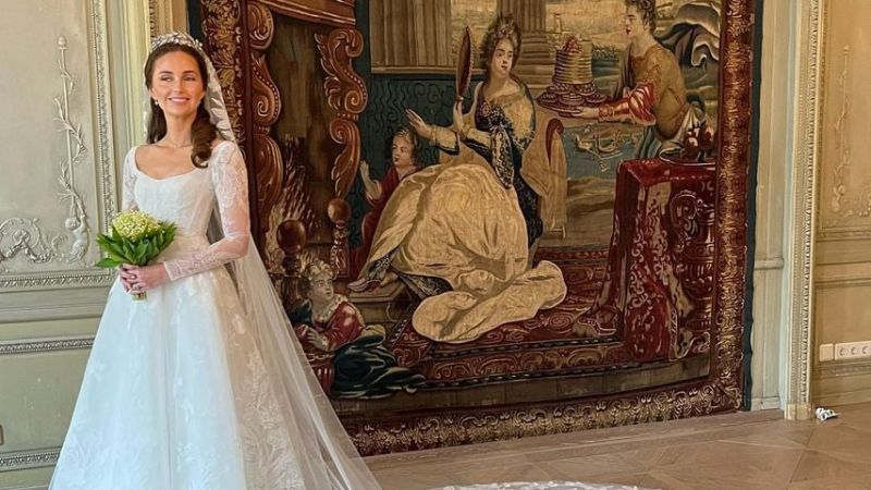Prinzessin Sophie-Alexandra von Bayern an ihrer Hochzeit, Mai 2023