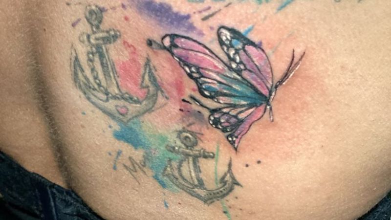 Mona Buruncuks Cover-up des Gina-Lisa-Tattoos