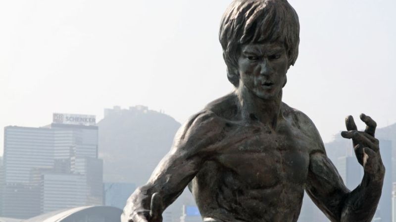 Bruce-Lee-Statue in Hong Kong