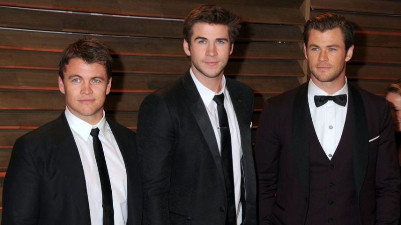 Luke, Liam und Chris Hemsworth, 2014