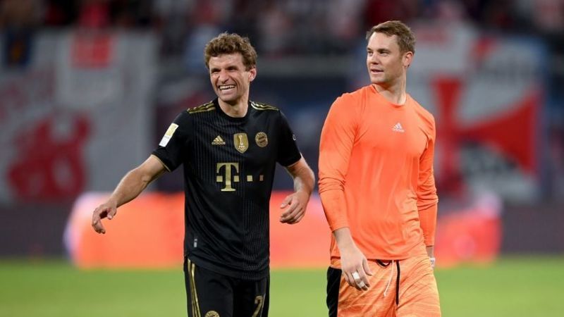Thomas Müller und Manuel Neuer, September 2021