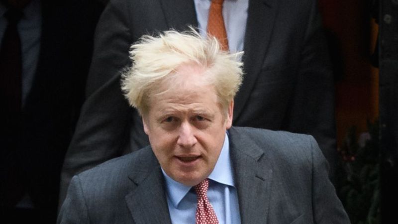 Boris Johnson in London im Dezember 2020