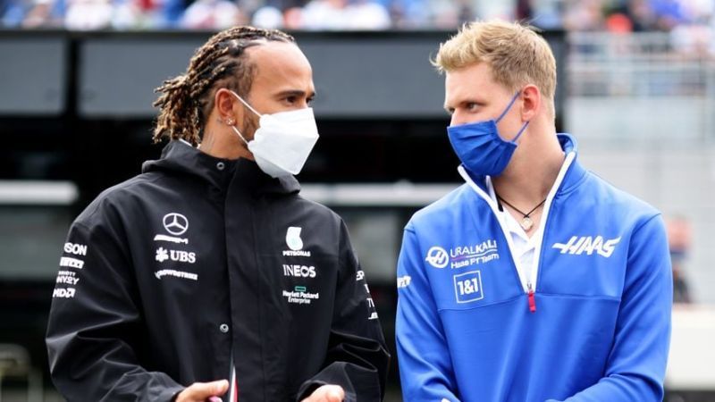 Lewis Hamilton und Mick Schumacher, Juni 2021